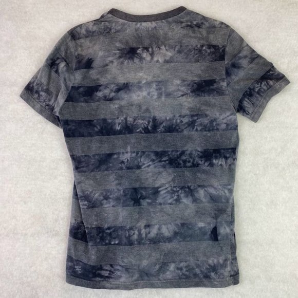 CHOR Men's Short Sleeve Distressed Striped V-Neck T-Shirt Size MEDIUM - Picture 3 of 4